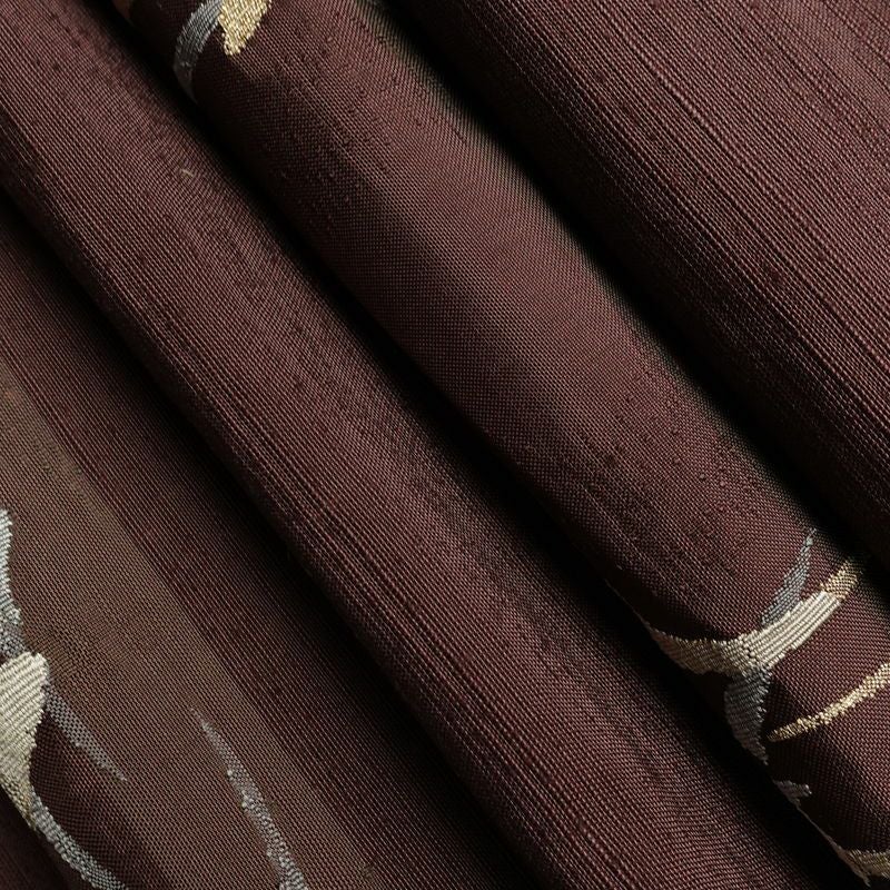 名古屋帯 太鼓柄 良品 正絹 幾何学柄・抽象柄 松葉仕立て なごや帯 リサイクル帯 帯 小豆・エンジ_画像20