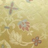 名古屋帯 六通柄 正絹 木の葉・植物柄 名古屋仕立て なごや帯 リサイクル帯 帯 金糸 ベージュ_画像3