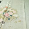 訪問着 良品 正絹 花柄 袷仕立て 身丈159.5cm 裄丈70cm リサイクル着物 着物 箔 入学式 卒業式 七五三 お宮参り フォーマル 緑・うぐいす色_画像5