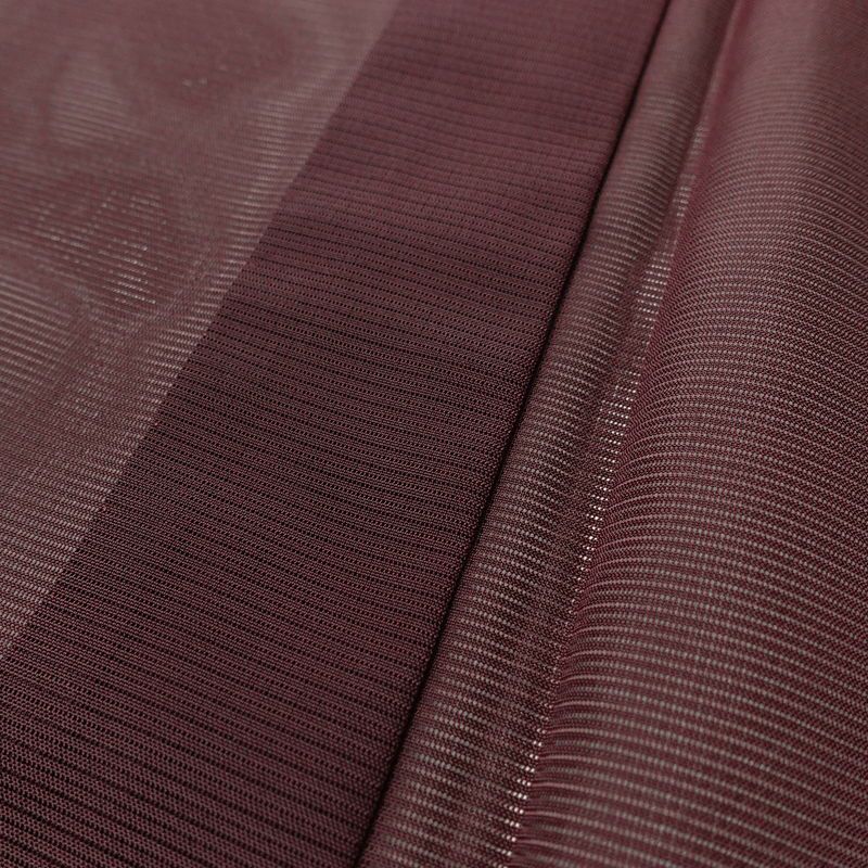 盛夏 色無地 良品 夏用 絽 ポリエステル 無地 単衣仕立て 身丈156.5cm 裄丈63.5cm リサイクル着物 着物 薄物 お茶会 シンプル 紫・藤色_画像8