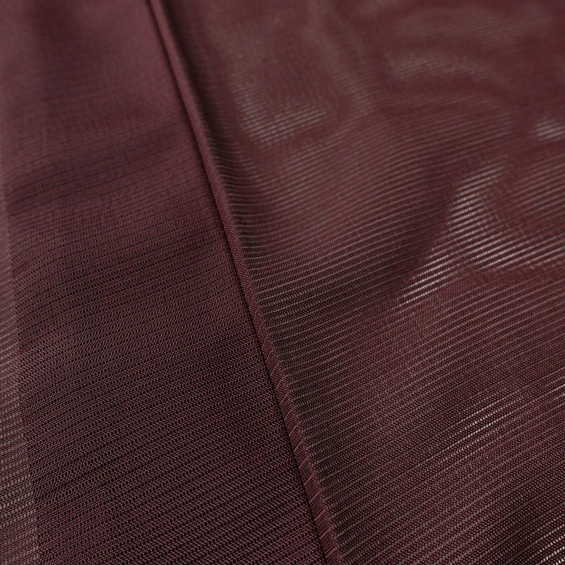 盛夏 色無地 良品 夏用 絽 ポリエステル 無地 単衣仕立て 身丈156.5cm 裄丈63.5cm リサイクル着物 着物 薄物 お茶会 シンプル 紫・藤色_画像9