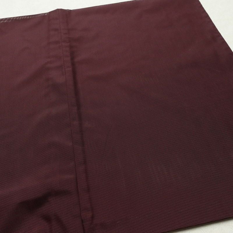 盛夏 色無地 良品 夏用 絽 ポリエステル 無地 単衣仕立て 身丈156.5cm 裄丈63.5cm リサイクル着物 着物 薄物 お茶会 シンプル 紫・藤色_画像13