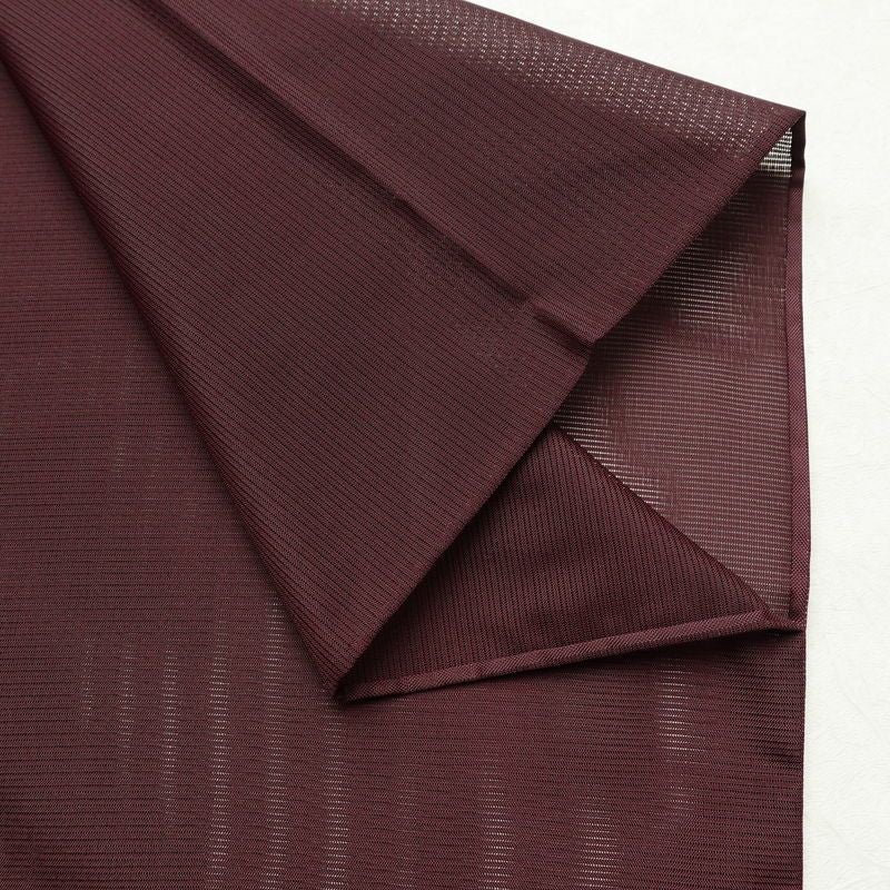 盛夏 色無地 良品 夏用 絽 ポリエステル 無地 単衣仕立て 身丈156.5cm 裄丈63.5cm リサイクル着物 着物 薄物 お茶会 シンプル 紫・藤色_画像14