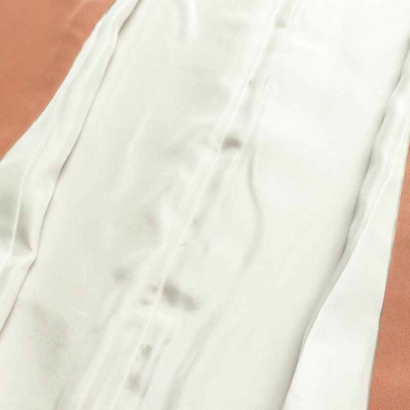 訪問着 縮緬 一つ紋付き 伊達衿付き 正絹 風景柄 袷仕立て 身丈155cm 裄丈63cm リサイクル着物 着物 箔 入学式 卒業式 七五三 お宮参り フォーマル 共八掛 上品 くすみピンク ピンク_画像18