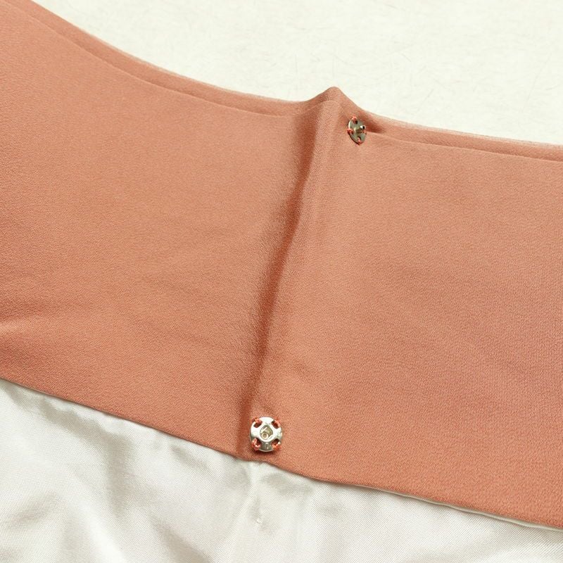 訪問着 縮緬 一つ紋付き 伊達衿付き 正絹 風景柄 袷仕立て 身丈155cm 裄丈63cm リサイクル着物 着物 箔 入学式 卒業式 七五三 お宮参り フォーマル 共八掛 上品 くすみピンク ピンク_画像19