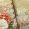 訪問着 良品 正絹 古典柄 袷仕立て 身丈164cm 裄丈68cm リサイクル着物 着物 箔 入学式 卒業式 七五三 お宮参り 盛り上げ箔 フォーマル 松 菊 ベージュ_画像11