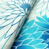 新品 浴衣 帯 2点セット 女性用 綿 平織 古典柄 浴衣 半幅帯 未使用品 菊 ブルー 菊づくし_画像11