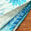 新品 浴衣 帯 2点セット 女性用 綿 平織 古典柄 浴衣 半幅帯 未使用品 菊 ブルー 菊づくし_画像12