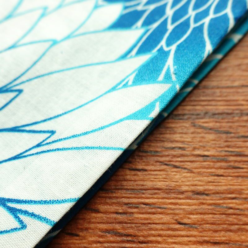 新品 浴衣 帯 2点セット 女性用 綿 平織 古典柄 浴衣 半幅帯 未使用品 菊 ブルー 菊づくし_画像15