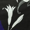 新品 浴衣 帯 2点セット 女性用 綿 平織 古典柄 浴衣 半幅帯 未使用品 百合 黒_画像8
