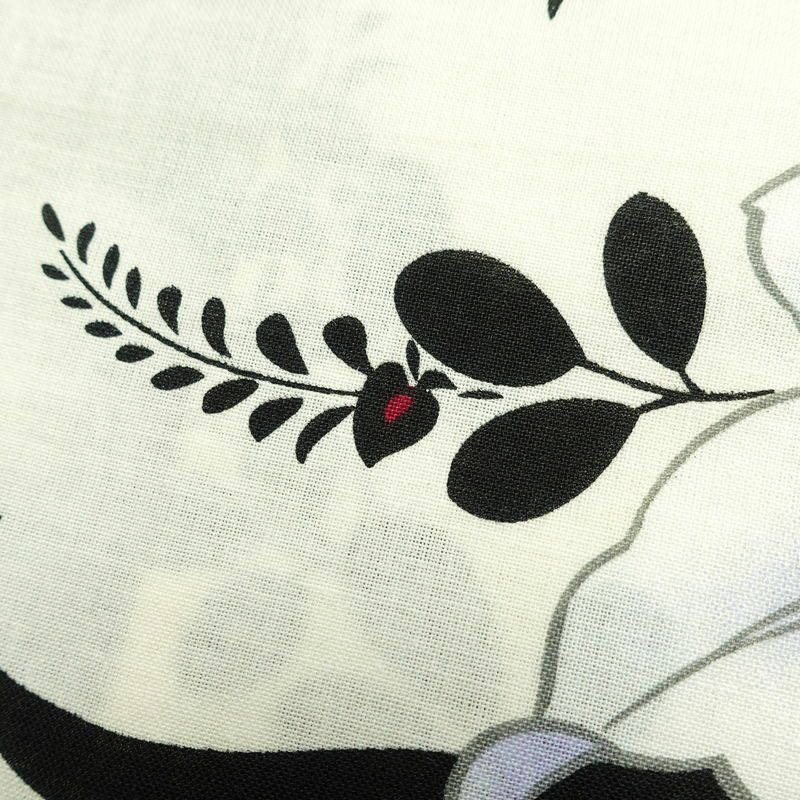 新品 浴衣 帯 2点セット 女性用 綿 平織 古典柄 浴衣 半幅帯 未使用品 百合 萩 しっとり_画像6