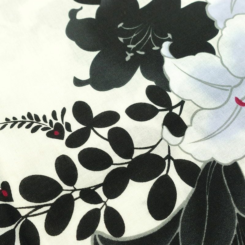 新品 浴衣 帯 2点セット 女性用 綿 平織 古典柄 浴衣 半幅帯 未使用品 百合 萩 しっとり_画像8