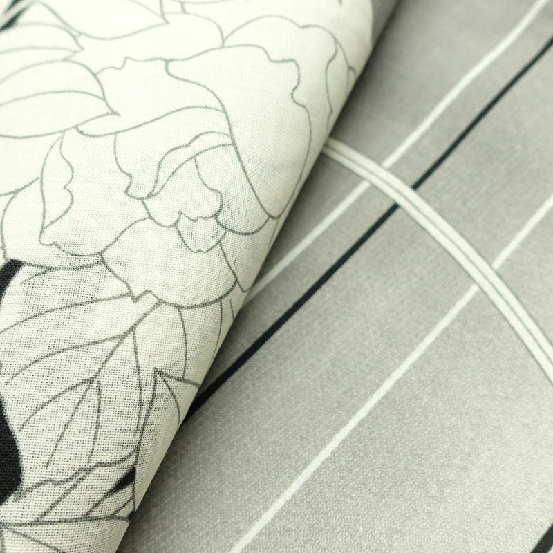 新品 浴衣 帯 2点セット 女性用 綿 平織 古典柄 浴衣 半幅帯 未使用品_画像11