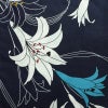 新品 浴衣 帯 2点セット 女性用 綿 平織 古典柄 浴衣 半幅帯 未使用品 百合 紺_画像4