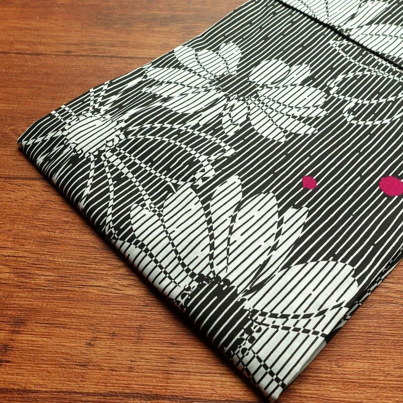 新品 浴衣 帯 2点セット 女性用 綿 平織 古典柄 浴衣 半幅帯 未使用品 花 細縞_画像14