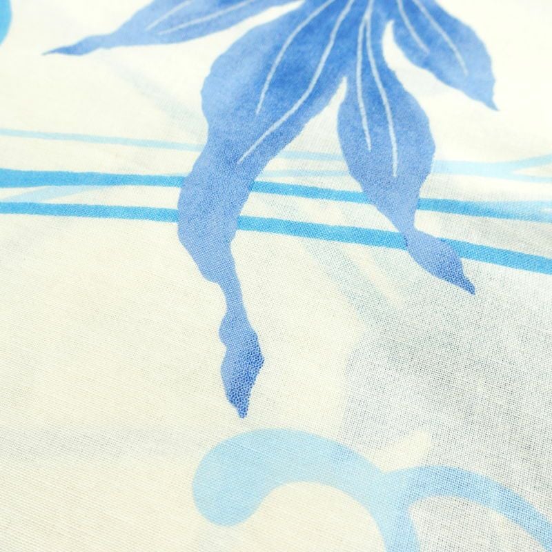 新品 浴衣 帯 2点セット 女性用 綿 平織 古典柄 浴衣 半幅帯 未使用品 金魚 青_画像6