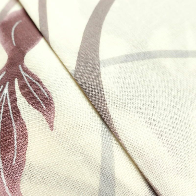 新品 浴衣 帯 2点セット 女性用 綿 平織 古典柄 浴衣 半幅帯 未使用品 金魚 くすみピンク_画像13