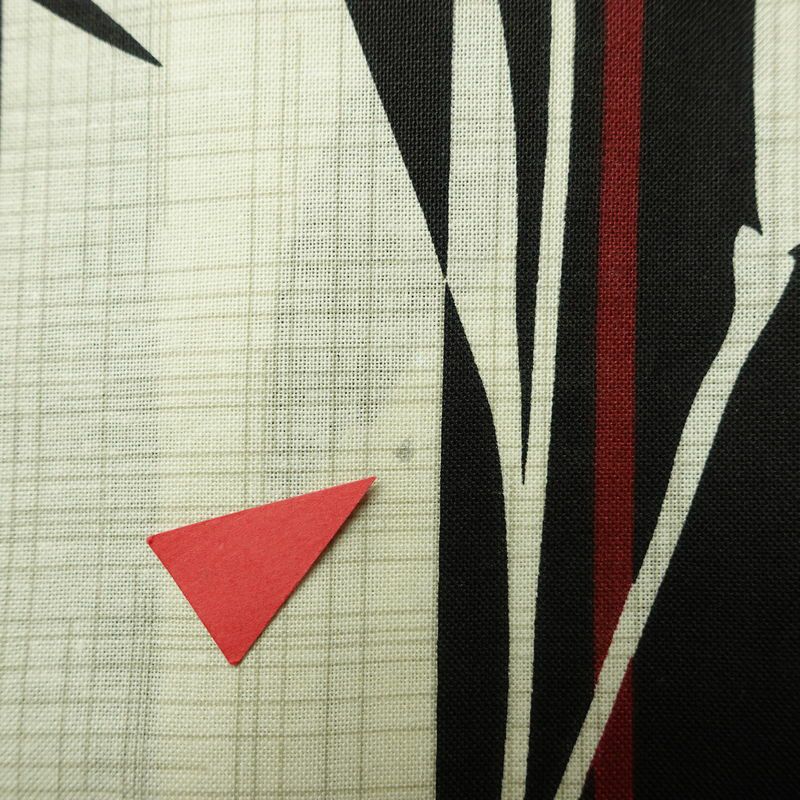 [訳あり]新品 浴衣 帯 2点セット 女性用 綿 平織 古典柄 浴衣 半幅帯 未使用品 黒縞百合_画像15