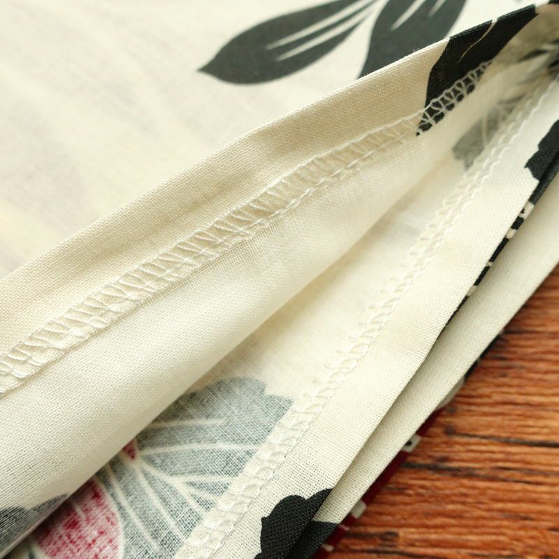 [訳あり]新品 浴衣 帯 2点セット 女性用 綿 平織 古典柄 浴衣 半幅帯 未使用品 菊 赤_画像11