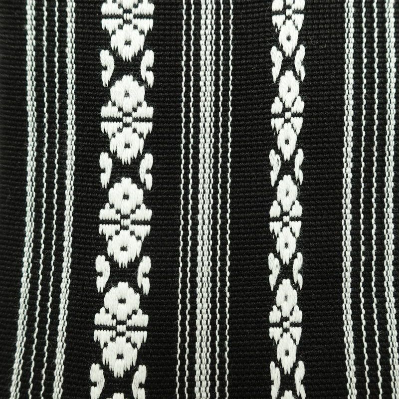 新品 綿角帯 献上柄 男帯 かくおび 手結び 袴下 浴衣 帯 メンズ 未使用品 黒_画像3