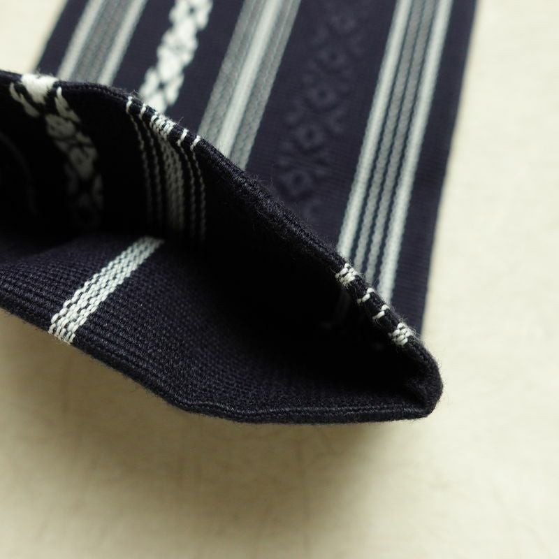 新品 綿角帯 献上柄 男帯 かくおび 手結び 袴下 浴衣 帯 メンズ 未使用品 紺_画像10