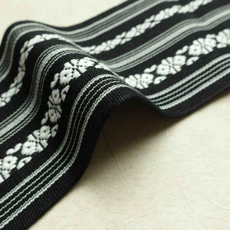 新品 男性用 帯 ワンタッチ角帯 献上柄 角帯 ワンタッチ 浴衣 袴下 かくおび 未使用品 黒_画像16