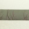 名古屋帯 全通柄 良品 正絹 木の葉・植物柄 名古屋仕立て なごや帯 リサイクル帯 露芝 帯 緑・うぐいす色_画像14