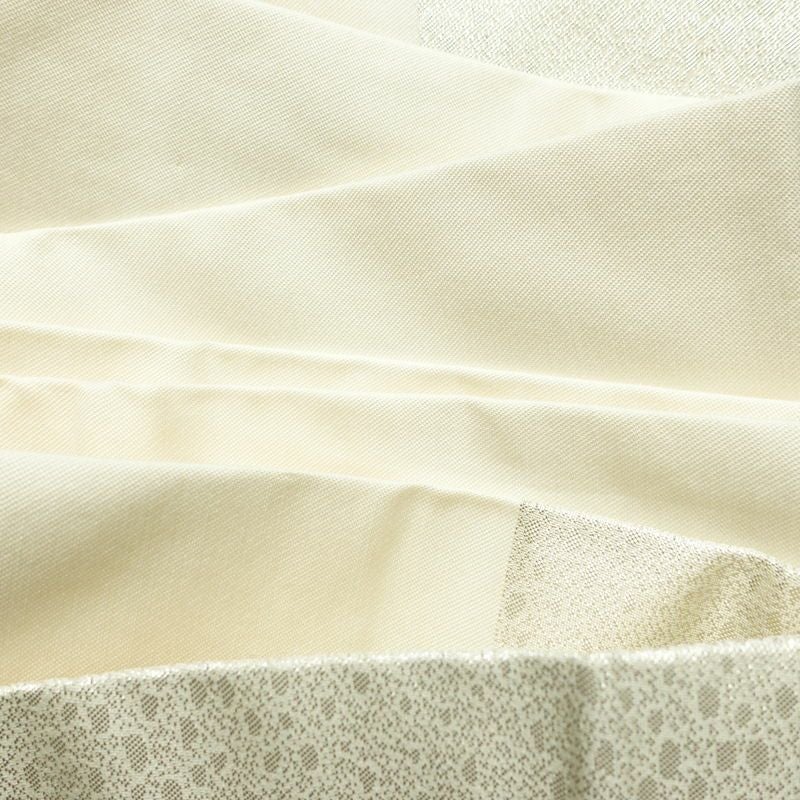 名古屋帯 太鼓柄 正絹 幾何学柄・抽象柄 名古屋仕立て なごや帯 リサイクル帯 銀駒刺繍 帯 刺繍 箔 金・銀_画像18