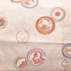 名古屋帯 太鼓柄 正絹 古典柄 名古屋仕立て なごや帯 リサイクル帯 帯 引箔 蝶 ピンク_画像2