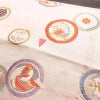 名古屋帯 太鼓柄 正絹 古典柄 名古屋仕立て なごや帯 リサイクル帯 帯 引箔 蝶 ピンク_画像8