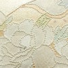 名古屋帯 太鼓柄 相良刺繍 正絹 花柄 名古屋仕立て なごや帯 リサイクル帯 帯 刺繍 クリーム_画像4