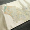 名古屋帯 太鼓柄 相良刺繍 正絹 花柄 名古屋仕立て なごや帯 リサイクル帯 帯 刺繍 クリーム_画像11