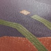 名古屋帯 六通柄 良品 正絹 幾何学柄・抽象柄 名古屋仕立て なごや帯 リサイクル帯 帯 紫・藤色_画像3