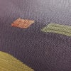 名古屋帯 六通柄 良品 正絹 幾何学柄・抽象柄 名古屋仕立て なごや帯 リサイクル帯 帯 紫・藤色_画像6