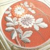 名古屋帯 太鼓柄 良品 正絹 花柄 名古屋仕立て なごや帯 リサイクル帯 帯 刺繍 引箔 銀駒刺繍 金・銀_画像3