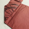 名古屋帯 六通柄 良品 正絹 古典柄 名古屋仕立て なごや帯 リサイクル帯 帯 モダン 小豆・エンジ_画像19