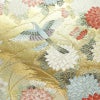 袋帯 太鼓柄 美品 フォーマル用 正絹 花柄 リサイクル帯 帯 引箔 入学式 卒業式 結婚式 上品 金・銀_画像3