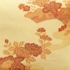 名古屋帯 太鼓柄 正絹 花柄 名古屋仕立て なごや帯 リサイクル帯 帯 黄・黄土色_画像2