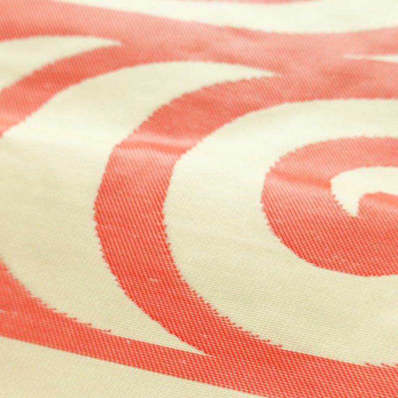 名古屋帯 六通柄 正絹 流水・波柄 名古屋仕立て なごや帯 リサイクル帯 帯 クリーム_画像3