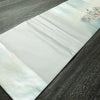 名古屋帯 太鼓柄 正絹 花柄 名古屋仕立て なごや帯 リサイクル帯 帯 モダン ブルーグレー グレー_画像9