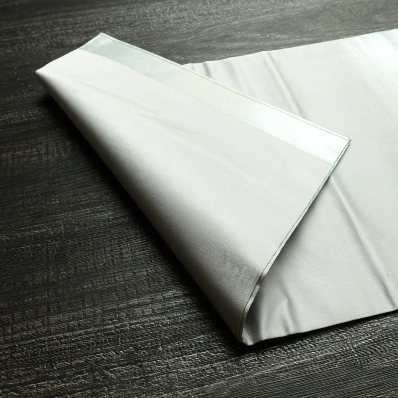 名古屋帯 太鼓柄 正絹 花柄 名古屋仕立て なごや帯 リサイクル帯 帯 モダン ブルーグレー グレー_画像10