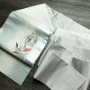 名古屋帯 太鼓柄 正絹 花柄 名古屋仕立て なごや帯 リサイクル帯 帯 モダン ブルーグレー グレー_画像18