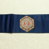 名古屋帯 太鼓柄 良品 ポリエステル 古典柄 名古屋仕立て なごや帯 リサイクル帯 帯 シンプル 青・紺_画像15