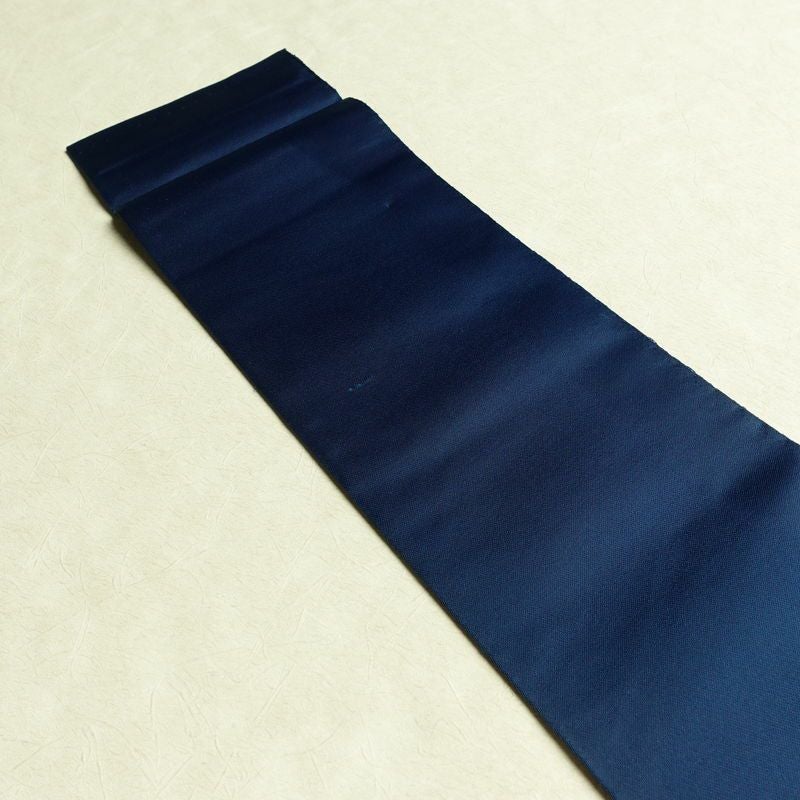 名古屋帯 太鼓柄 良品 ポリエステル 古典柄 名古屋仕立て なごや帯 リサイクル帯 帯 シンプル 青・紺_画像16