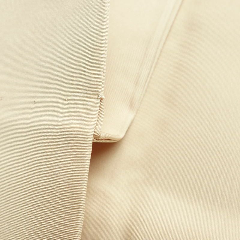 名古屋帯 太鼓柄 正絹 風景柄 名古屋仕立て なごや帯 リサイクル帯 帯 引箔 金彩 ベージュ_画像20