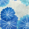 新品 浴衣 綿絽 国内染色 国内加工 女性用 絽 綿 ブルー 花 しつけ糸付き 未使用品 ゆかた モダン しっとり_画像3