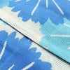 新品 浴衣 綿絽 国内染色 国内加工 女性用 絽 綿 ブルー 花 しつけ糸付き 未使用品 ゆかた モダン しっとり_画像8