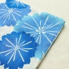 新品 浴衣 綿絽 国内染色 国内加工 女性用 絽 綿 ブルー 花 しつけ糸付き 未使用品 ゆかた モダン しっとり_画像10