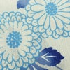 新品 浴衣 滝流れ織 国内染色 国内加工 女性用 綿 青 花 しつけ糸付き 未使用品 ゆかた レトロ シック モダン_画像4