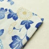 新品 浴衣 滝流れ織 国内染色 国内加工 女性用 綿 青 花 しつけ糸付き 未使用品 ゆかた レトロ シック モダン_画像10